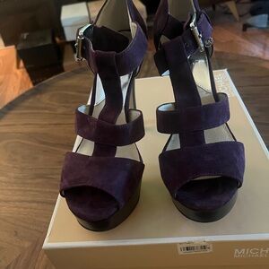 Michael Kors Deep Purple Heels